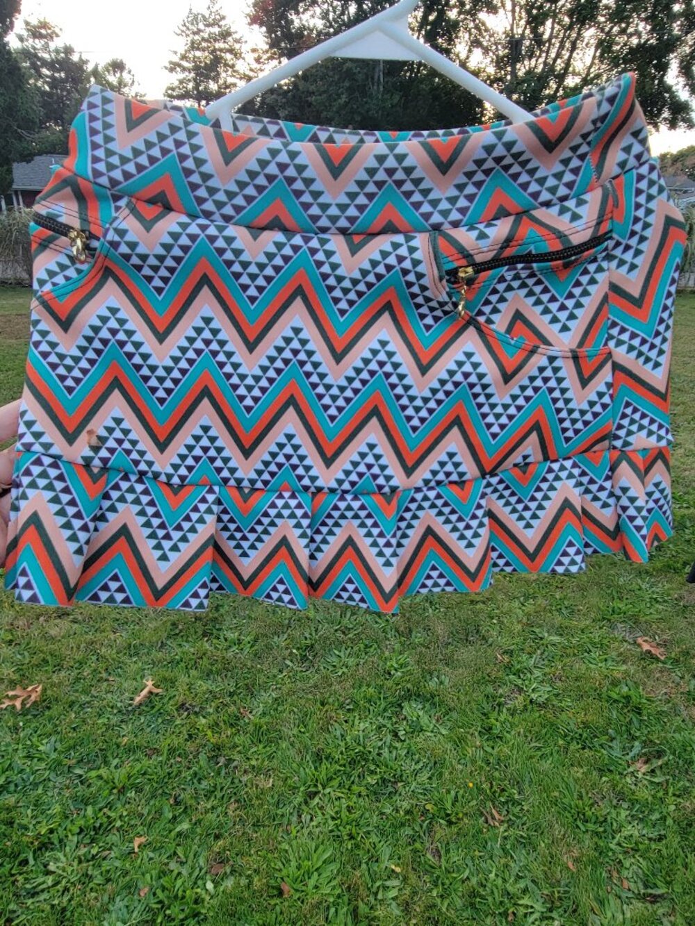 Brazilian mini skirt pleats